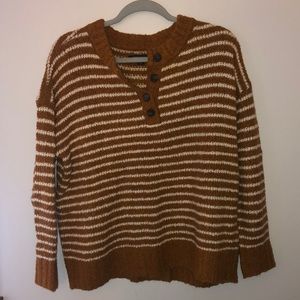 Striped knit AE sweater